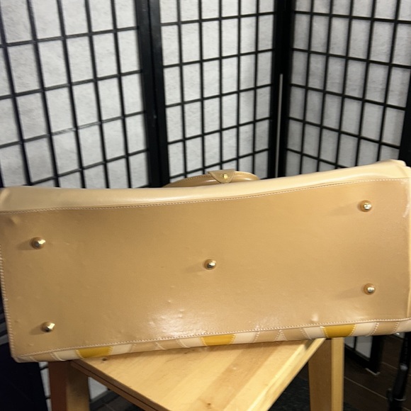 Vintage Carol Patterson Bag, Tans and Turquoise, NWOT, Vegan - Picture 9 of 12